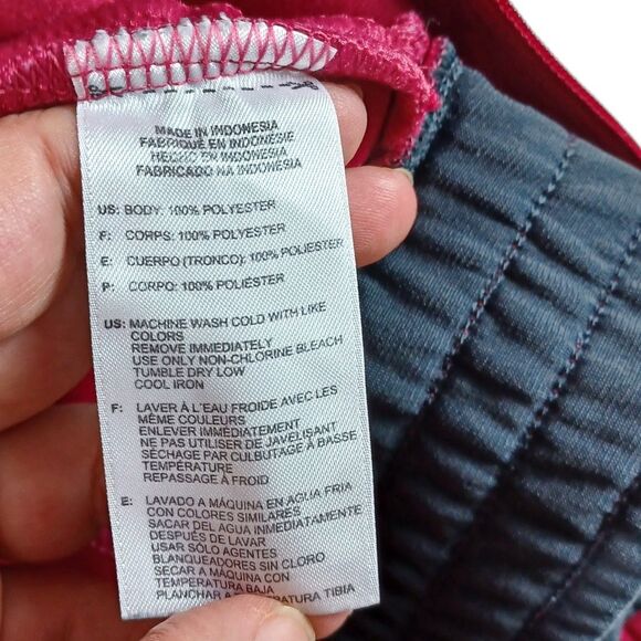 Adidas Women's Active Zip Track Jacket Size Large Pink Grey Pockets Embroidered - Picture 8 of 11